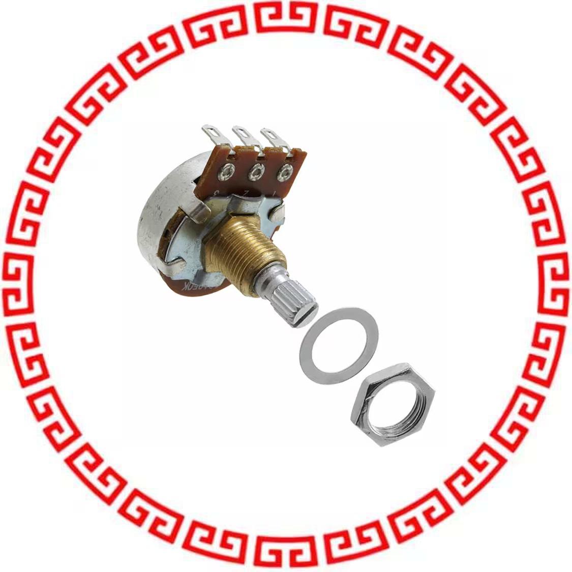 PDB241-GTR01-504A2 POT 500K OHM 1/4W CARBON LOG