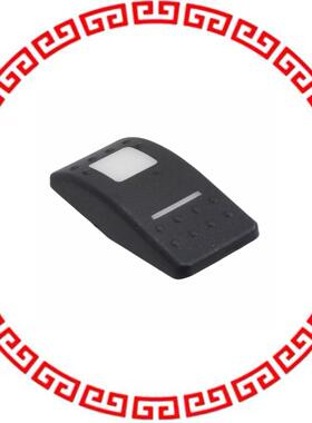 VVAAC00-000 CAP ROCKER RECT BLK/WHT LENS