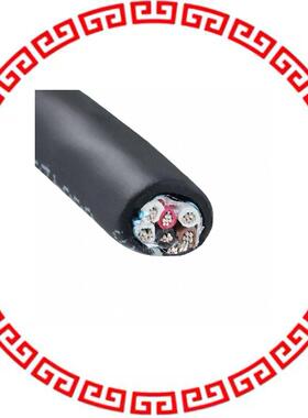 25483 BK005 MULTI-PAIR 6COND 22AWG BLK 100'