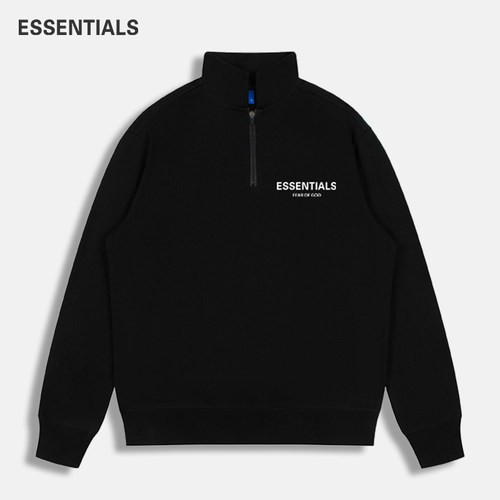 ESSENTIALS半拉链卫衣立领外套
