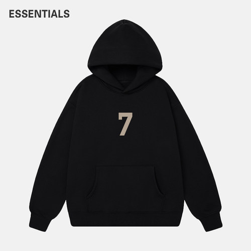 ESSENTIALS韩系连帽卫衣男抓绒