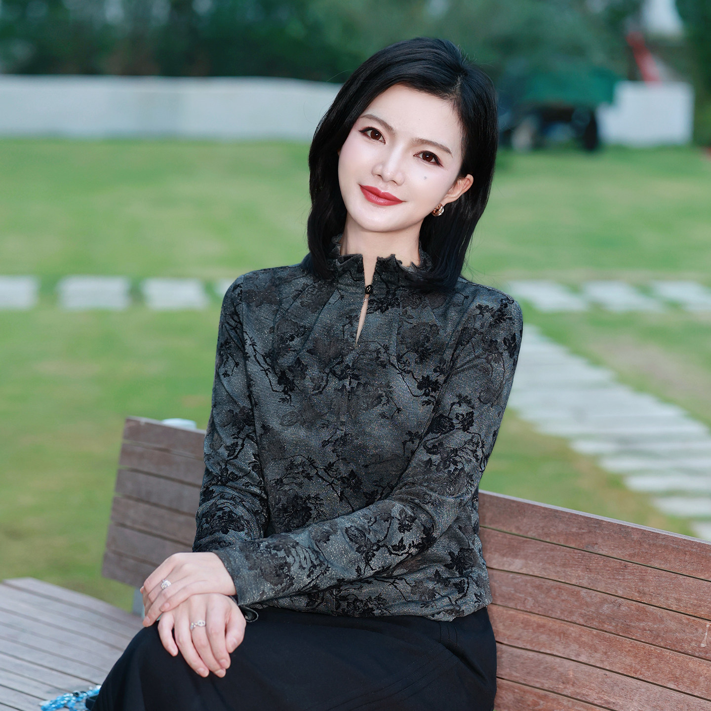 枫竺阿楠新中式修身显瘦旗袍上衣