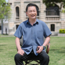 中老年男士 上衣 新款 爸爸装 2025夏季 宽松休闲薄款 短袖 冰丝衬衫 衬衫