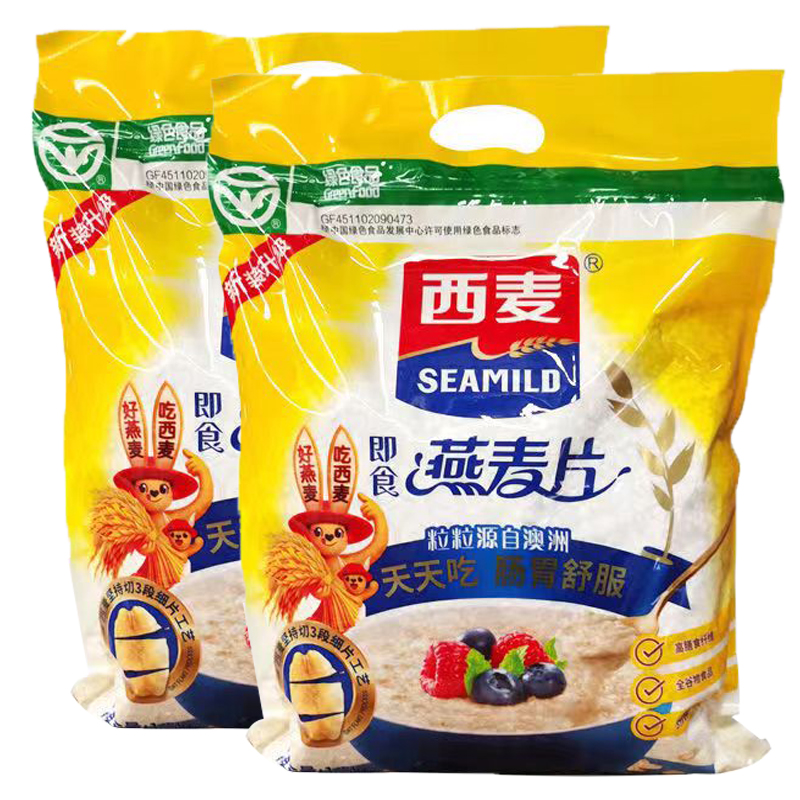 西麦即食燕麦片1500g即食