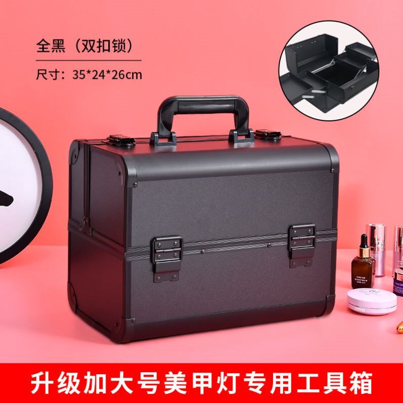 纹绣工具箱大容量化妆箱专业跟妆师美睫美容美甲纹眉专用手提箱