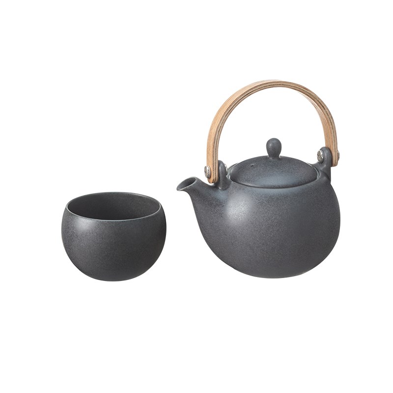 速发办公室茶具泡茶壶家用会客茶壶美浓烧急须壶零食小吃碟