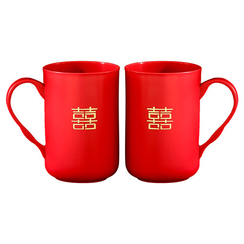 速发结婚牙刷杯子套装婚对陪嫁方洗品口杯牙杯皂盒一礼喜事用漱大