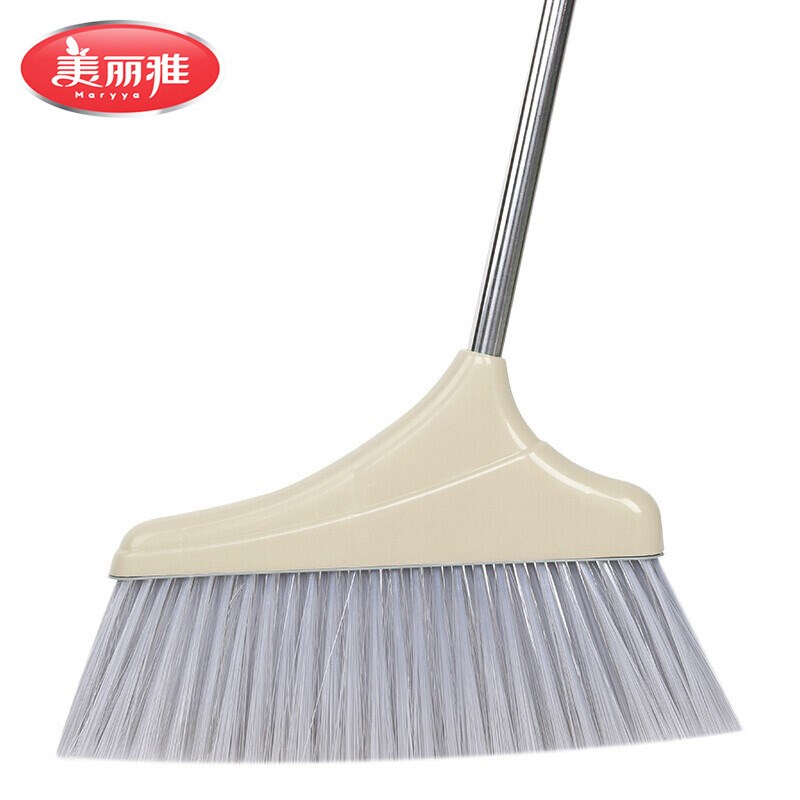 速发美丽不塑料丝扫生雅锈钢杆扫帚家务单笤帚卫把间扫地粘头发家