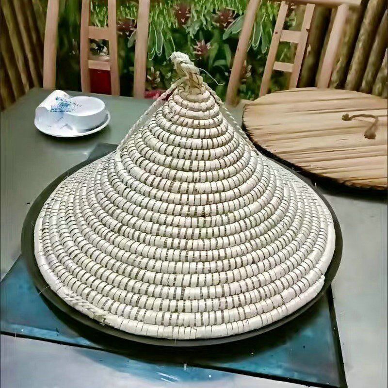 速发云南草编锅厨蒸锅盖编帽盖子铁锅盖盖房烹用具农村手工草织石