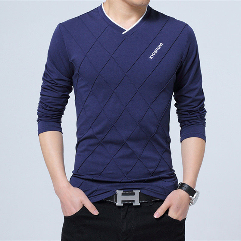 速发2022 s Casu T-shirt Fashio im Log eeve V e Fit