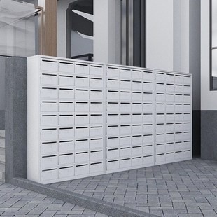 速发小区钢制邮报箱室信防雨外报箱别墅加厚奶箱信筒信箱落地信箱