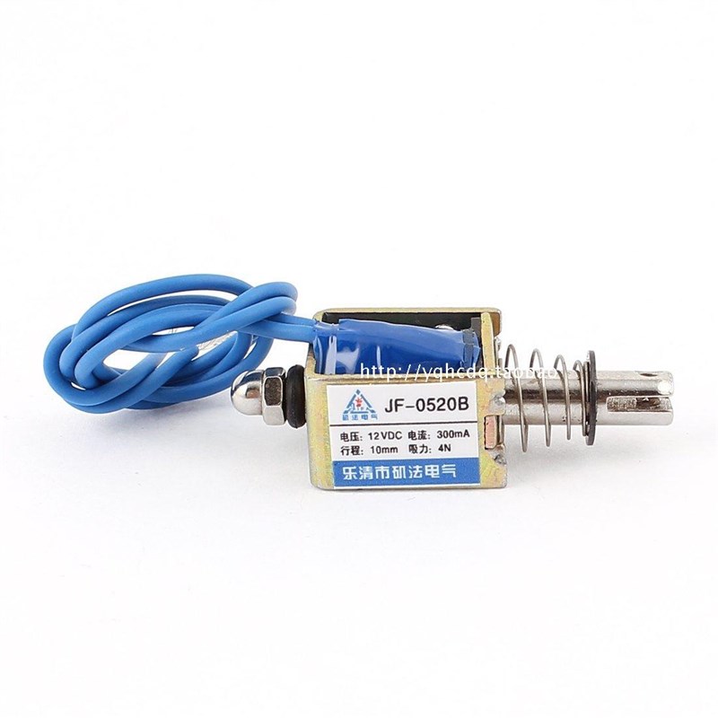 速发贯穿式框架式推拉式直流电磁铁JF-0520B 12V24V 6V吸力4