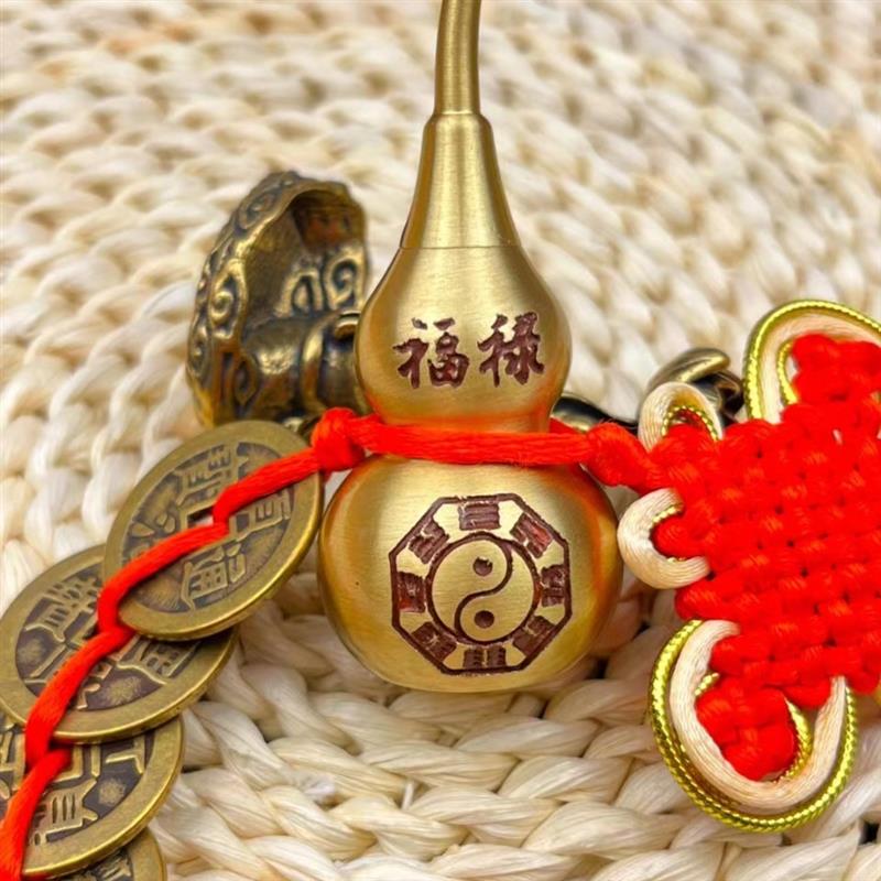 速发汉芦铜器高端加结加大黄铜中国结葫启吉祥厚挂件商场居家图片