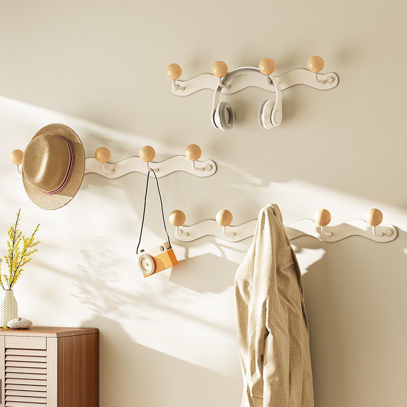 速发TJ5墙上挂衣架卧室免打孔玄关进门挂口钩入户衣架壁挂门后挂