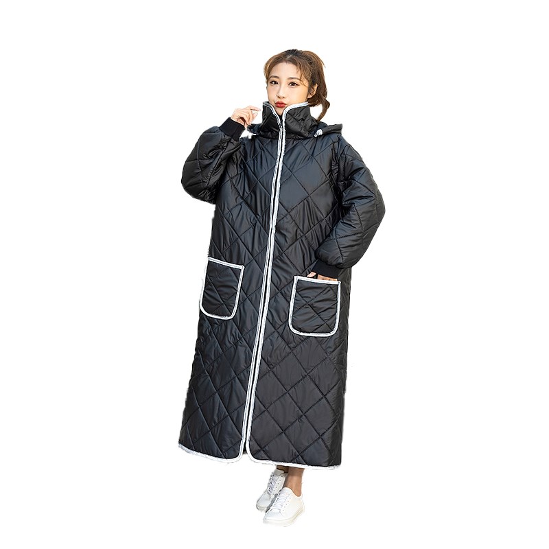 速发电动车挡风被冬季加绒加厚电瓶摩托车防风罩四季通用春秋保暖