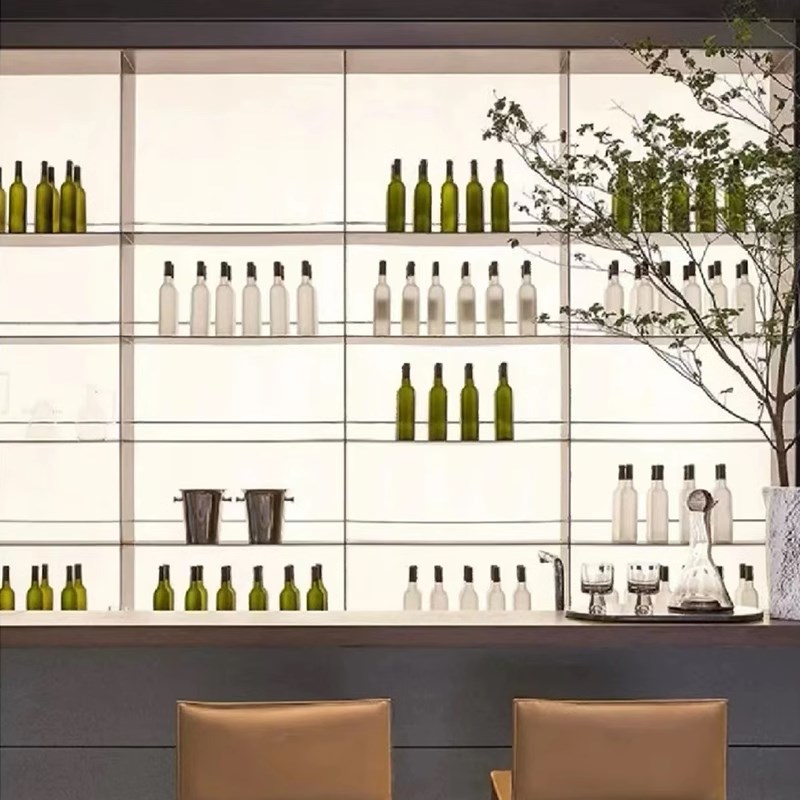 速发亚克力酒柜展示架导光板打点鞋柜高透明背景墙发光板