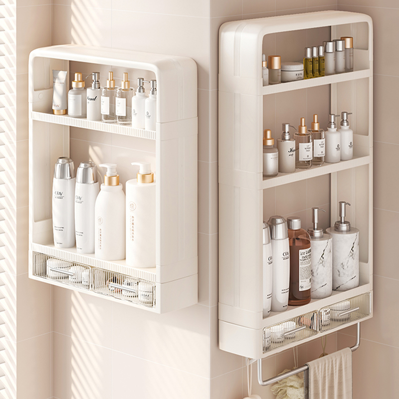 速发免打孔纳挂小壁柜厕壁浴室洗漱台墙上收所储物架
