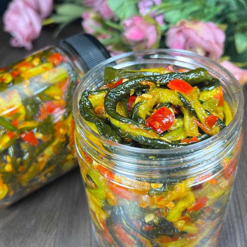 竹乡飘飘脆黄瓜皮新鲜脆嫩爽口下饭菜小零食黄瓜皮辣椒酱腌菜咸菜