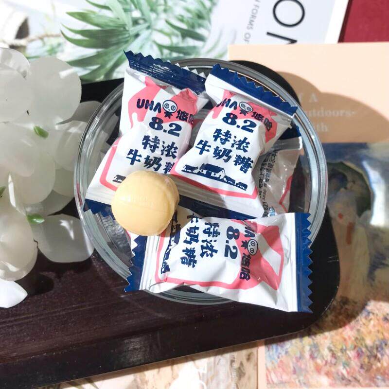 UHA特浓夹心牛奶糖500g婚庆喜糖休闲 零食奶糖味觉糖果喜礼