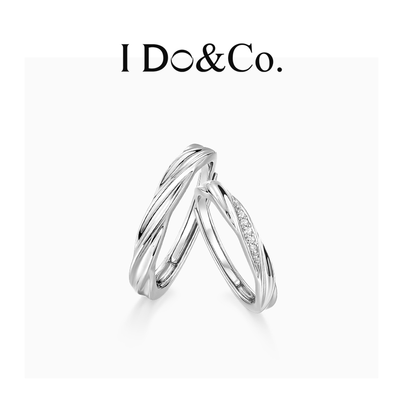 I Do&Co.永恒爱恋情侣对戒银戒指小众轻奢设计生日礼物送女友 饰品/流行首饰/时尚饰品新 戒指/指环 原图主图