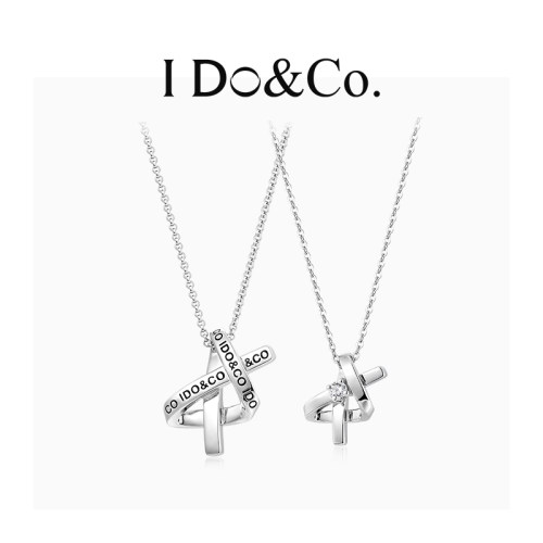 I Do&Co.折纸情书S925银情侣项链轻奢高级生日纪念日礼物送男女友