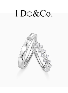 I Do&Co.星愿情侣对戒银戒指一对开口轻奢高级小众送女朋友礼物