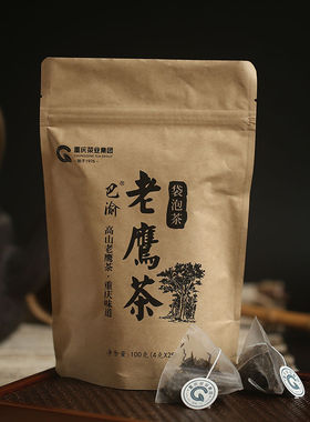 重庆茶业巴渝老鹰茶袋泡茶4g*25袋重庆特产夏季佳饮冲饮便捷