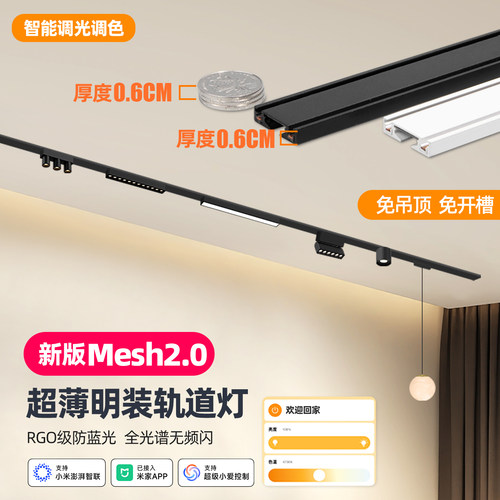 智能mesh2.0全光谱免吊顶无主灯