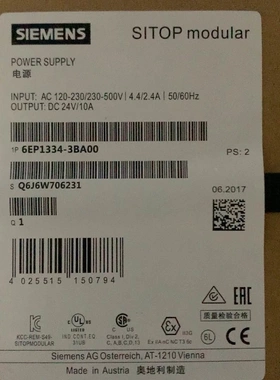 非标价全新原装正品6EP1334-3BA00 SⅠTOP modu议价