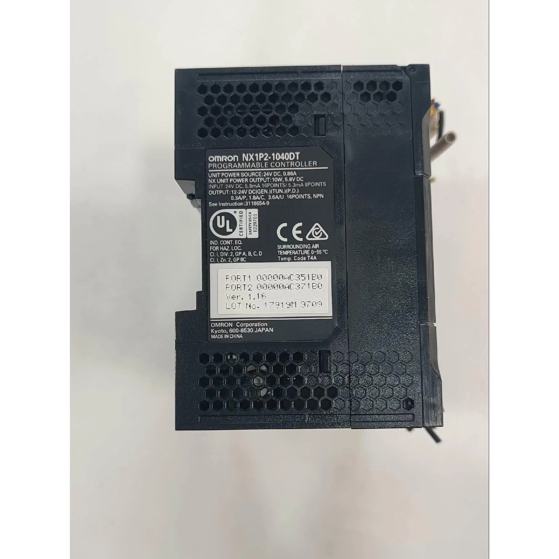 非标价NX1P2-1040DT，欧姆龙PLC，二手拆机原装正品，已议价