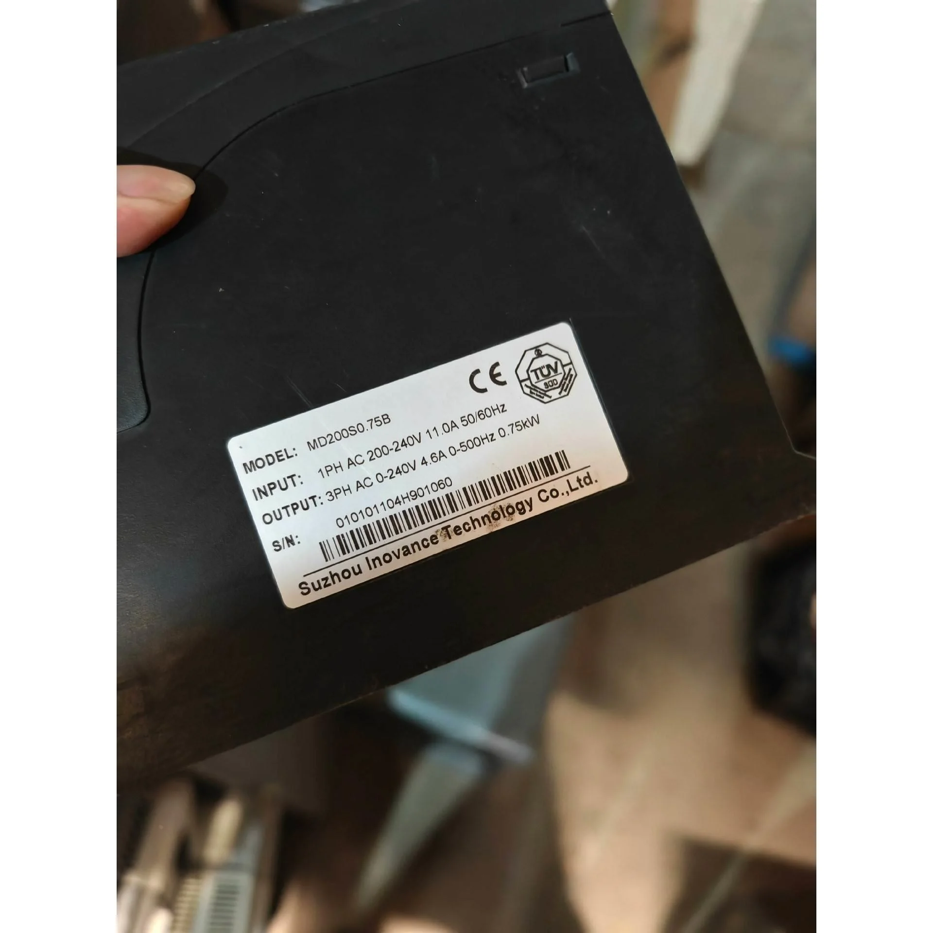 非标价汇川变频器MD200SO.75B功率0.75kw 220v用议价