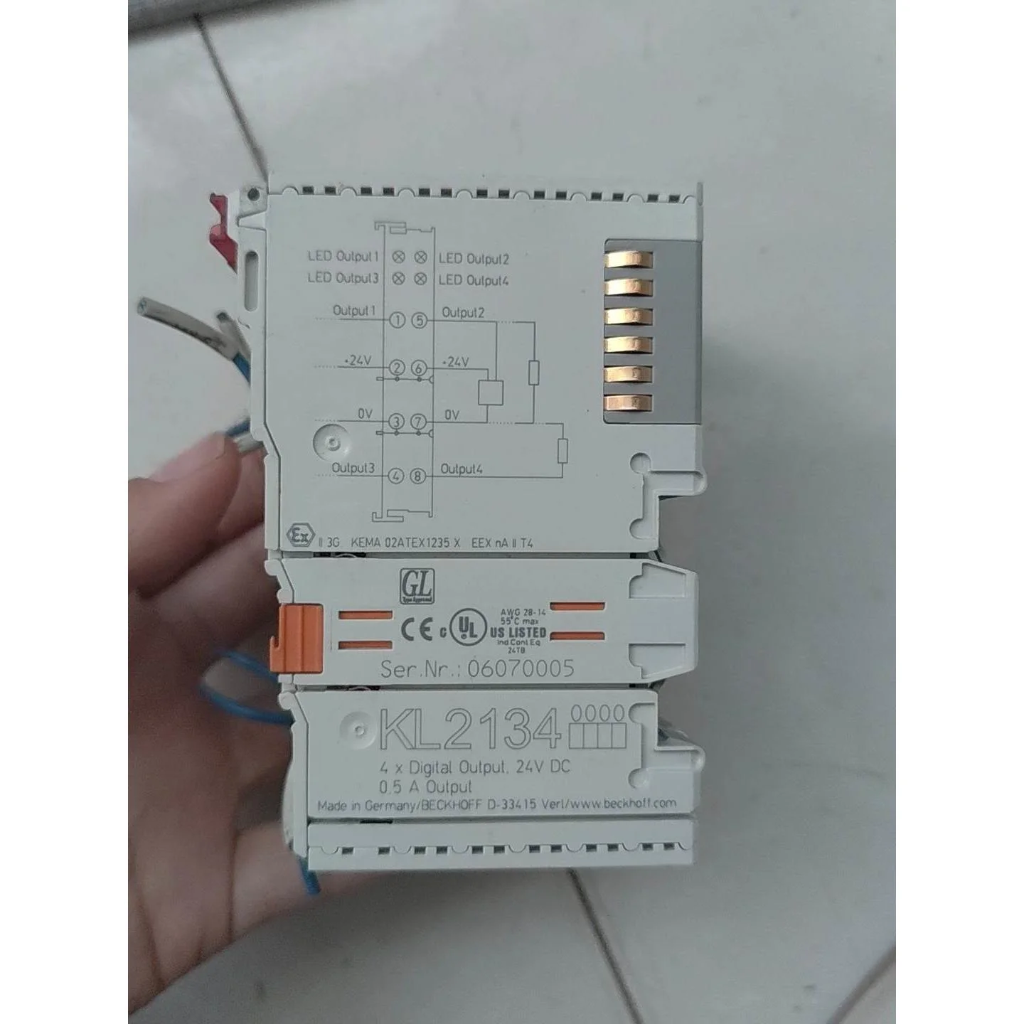 非标价倍福拆机模块KL2134，成色如图标价是单价，共6个，需要的