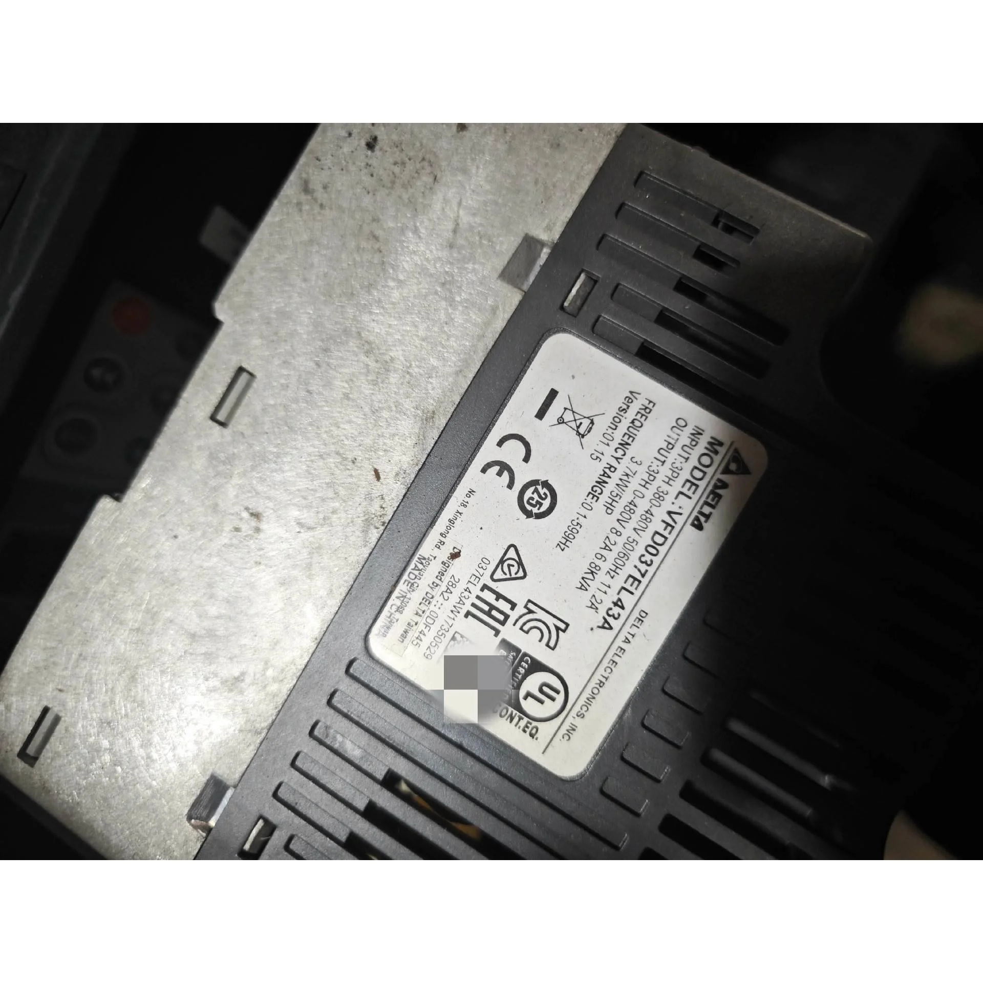 非标价台达变频器MODEL:VFD037EL43A功率3.7kw议价,3C数码配件,其它配件,淘宝优惠券,粉丝福利购,淘宝优惠卷