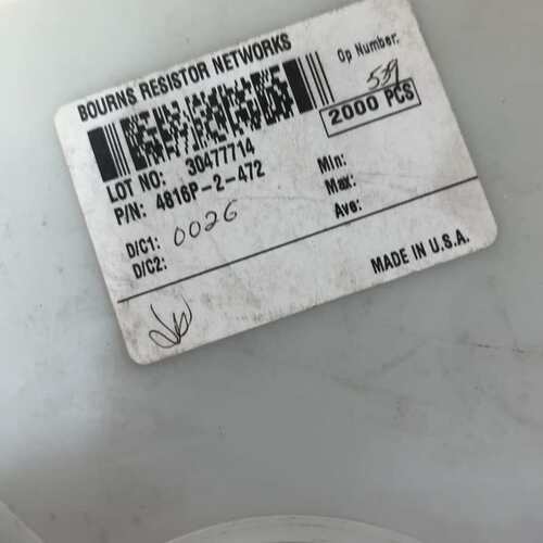 非标价出售BOURNS电阻网络模块 4816P-2-472议价