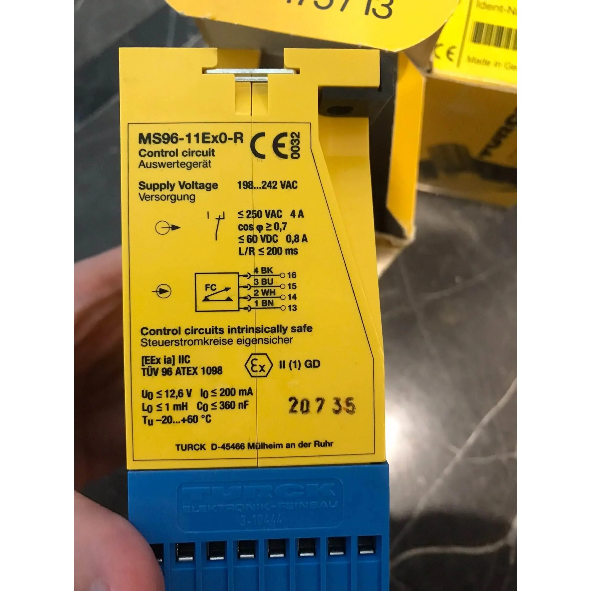 非标价图尔克传感器MS96-11EX0-R/230VAC，全新原装议价