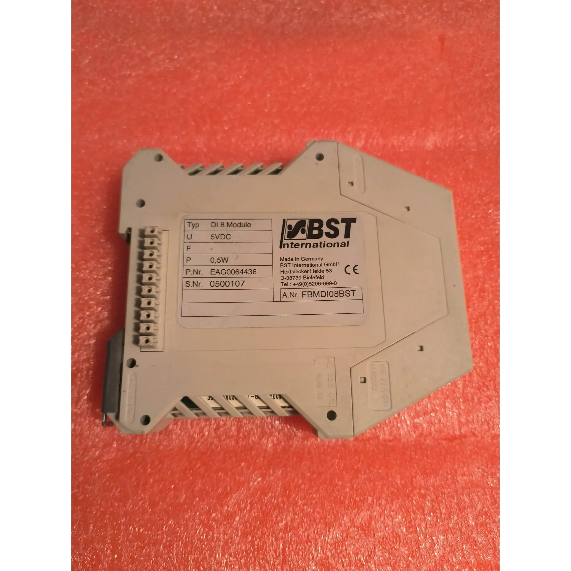 非标价德国BST纠偏机DI 8继电器模块，拆机件，成色一般，实物图