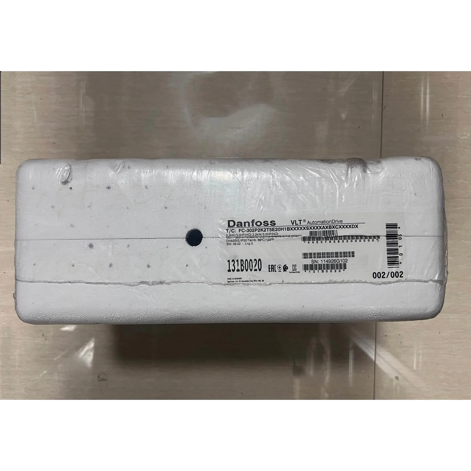 非标价131B0020 全新丹佛斯变频器 FC-302P2K2T5议价