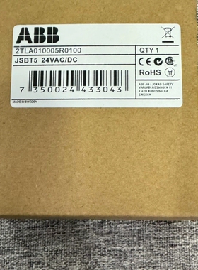 非标价ABB 安全继电器24VAC/DC JSBT5 2TLA01议价