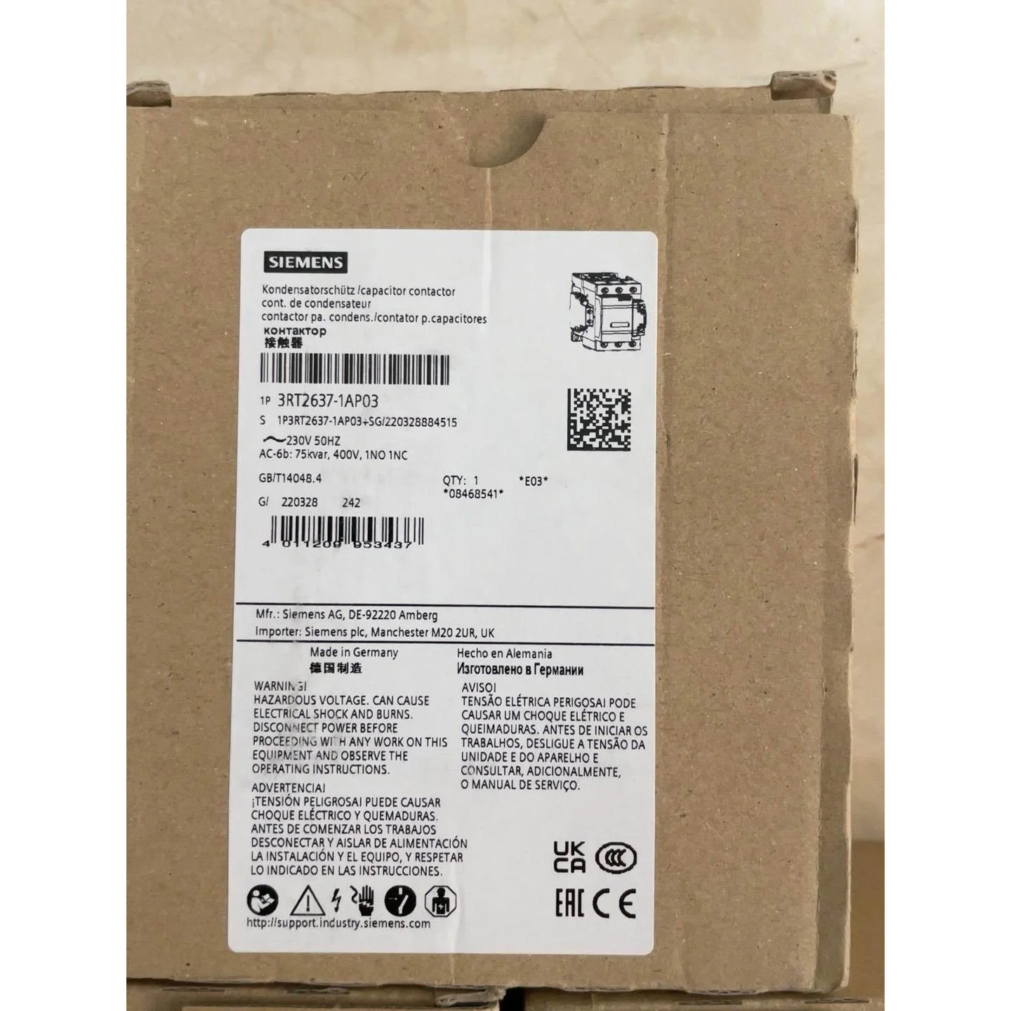 非标价西门子接触器 3RT2637-1AP03 全新正品议价