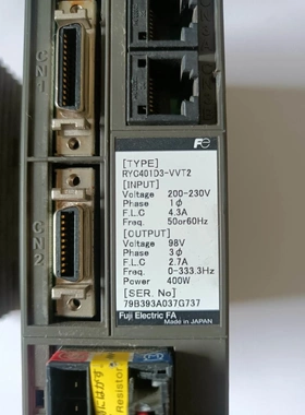 非标价FALDⅠC日本进口富士伺服驱动器。RYC401D3一VVT议价
