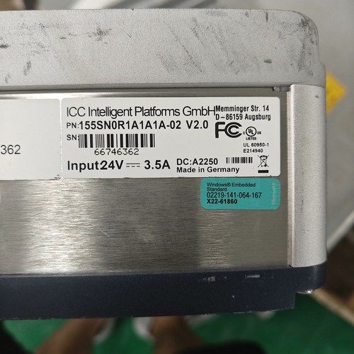 非标价德国ICC工控机，型号155SN0R1A1A1A-02 V2议价