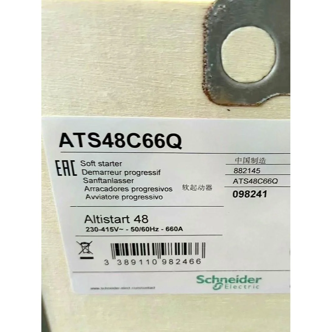 非标价施耐德软启动器ATS48C66Q,21年产品，国企拆机,有轻议价