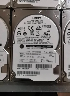 非标价HGST HUC101860CSS200 600G 12议价