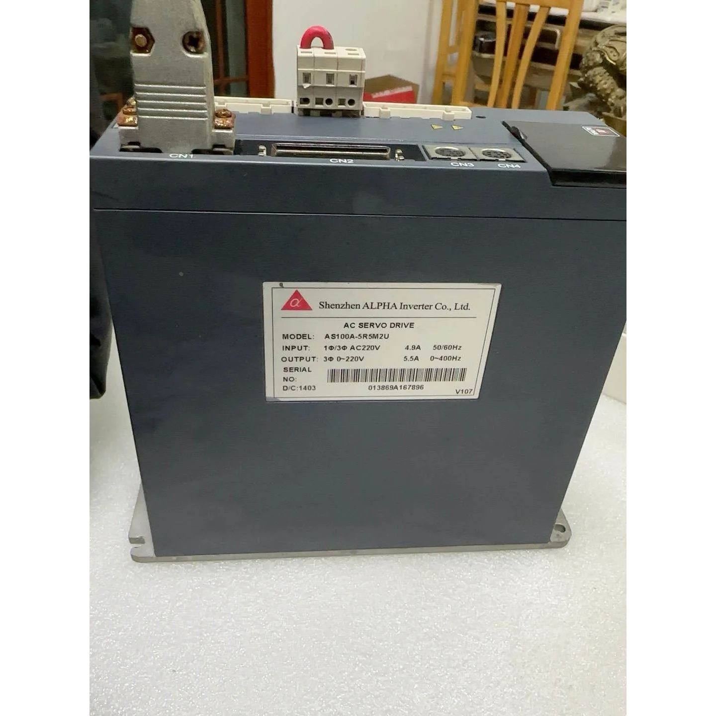 非标价阿尔法驱动AS100A-5R5M2U，原装拆机，插口没有，测议价