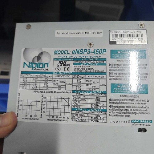 非标价Nipron eNSP3-450P工业电源，型号eNSP议价
