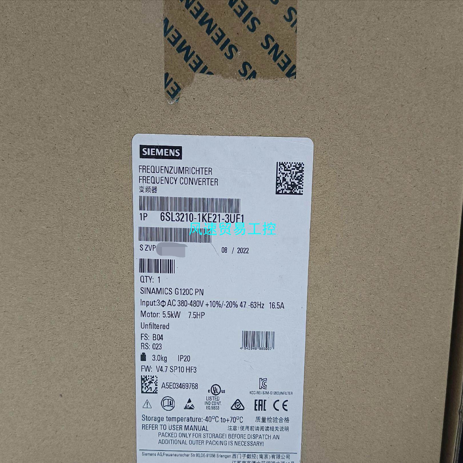 非标价全新原装正品6SL3210-1KE21-3UF1西门子原装现议价