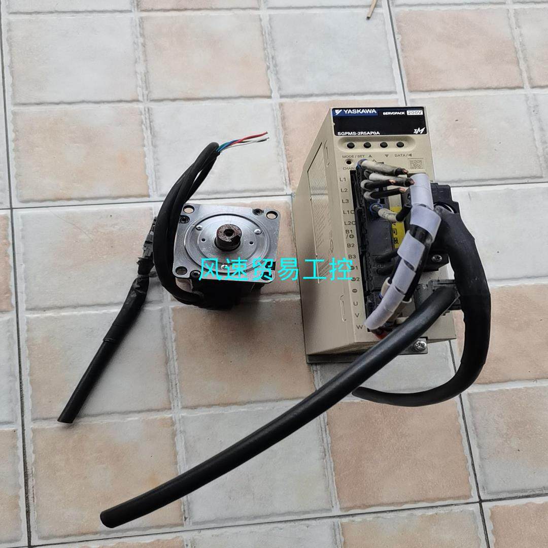 非标价拆机安川伺服电机SGMMS-04ADC6S 驱动器SGPMS议价