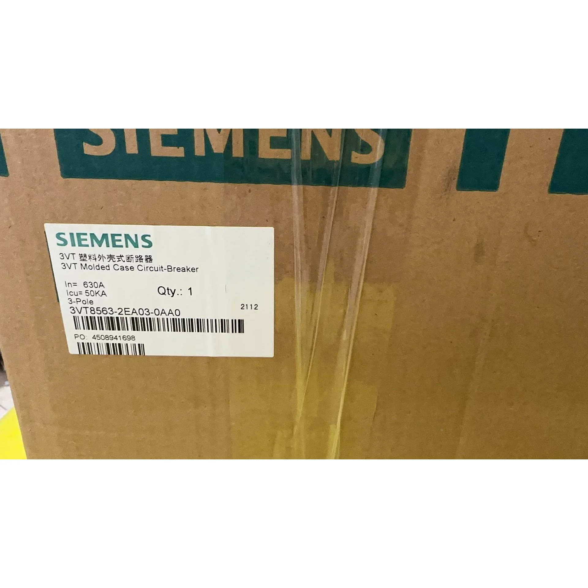 非标价西门子塑壳断路器 3VT8356-2EA03-0AA0 全新议价