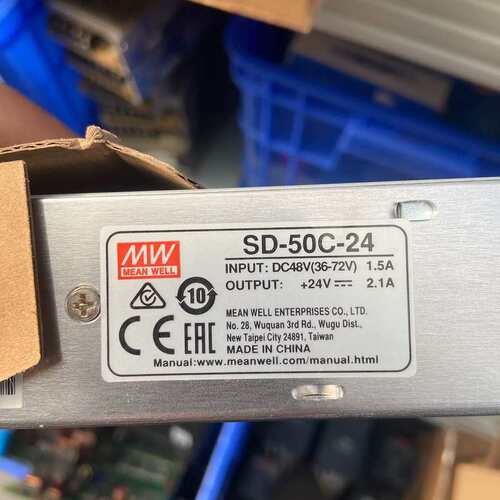 非标价明纬开关电源SD-50C-25、DC48V转DC24V，全新议价