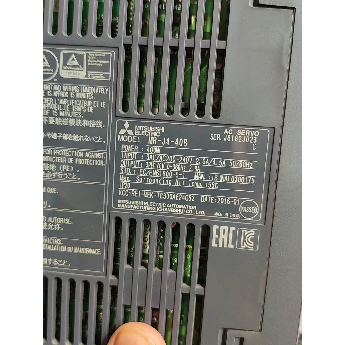 非标价三菱伺服驱动器MR-J4-40B，成色漂亮功能包好议价